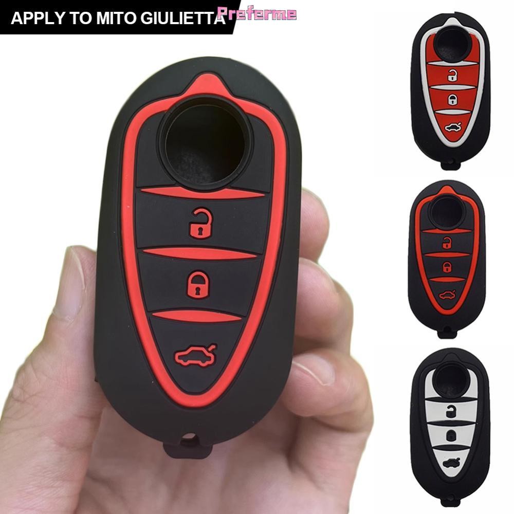 Preferme รถรีโมทคอนโทรลฝาครอบซิลิโคนสําหรับ Alfa Romeo Giulietta Myth Junior 4C Romeo Mito Myth 159 