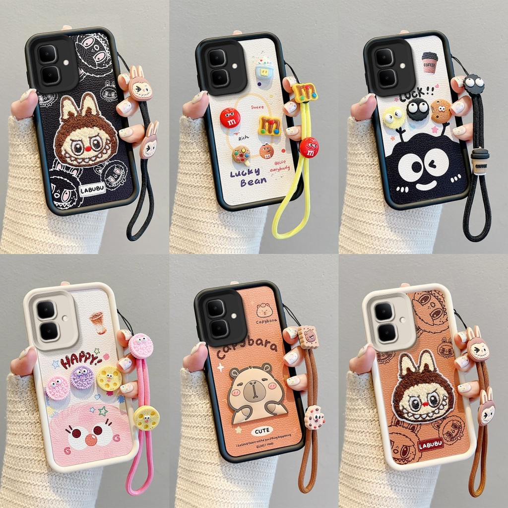 เคส INFINIX SMART 10 น่ารักหนัง 3D ตุ๊กตาซิลิโคนอ่อนนุ่มเคสโทรศัพท์ BBPW2