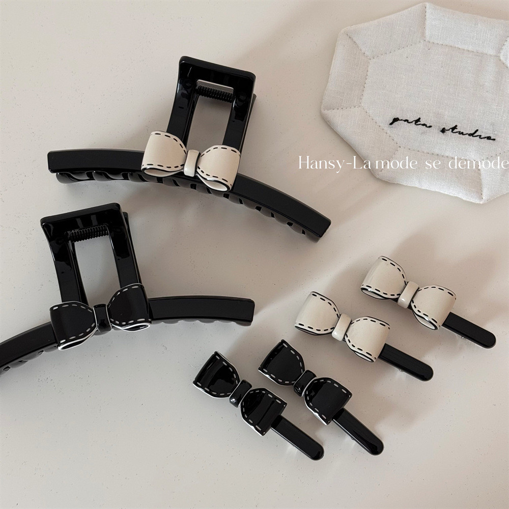 กิ๊บติดผมโบว์สไตล์เรียบง่าย ออกแบบคลิปฉลาม