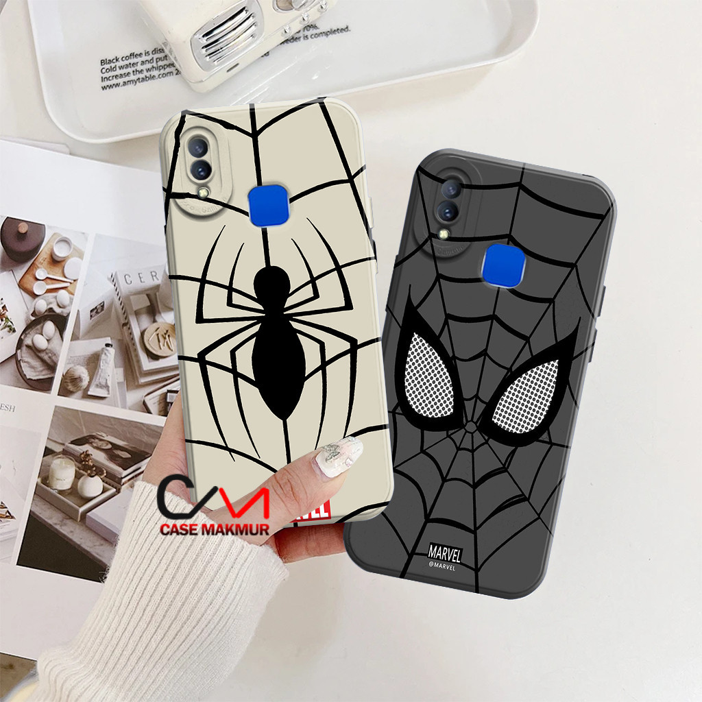 HP [JA01] เคสสําหรับ Vivo V9 Y85 Z1 Y91 Y93 Finger Y95 - เคสโทรศัพท์ - Sp1derm4n Net Motif - TPU Sil