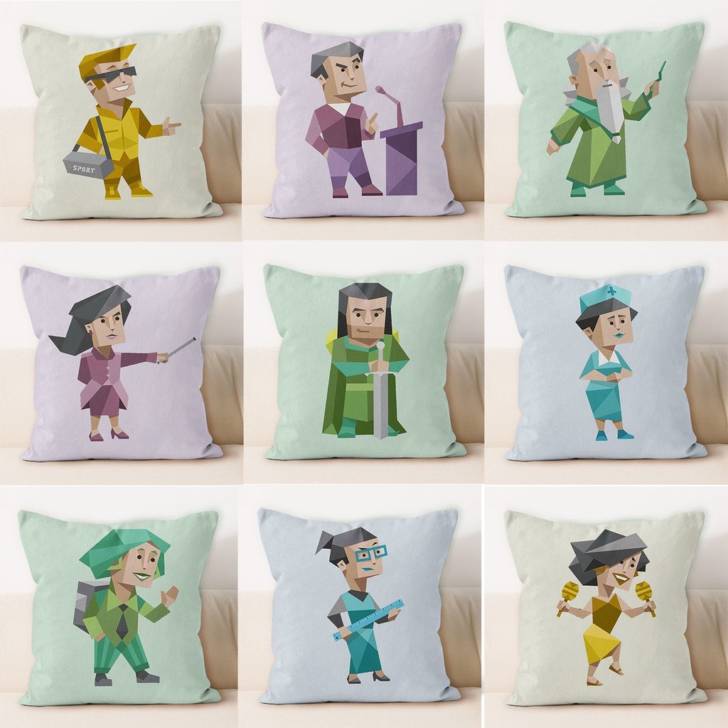 MBTI บุคลิกภาพทดสอบ Anthrophic หมอนบ้านโซฟาหมอนรถหมอนเอวสํานักงาน Lumbar Break หมอน 9.8.5