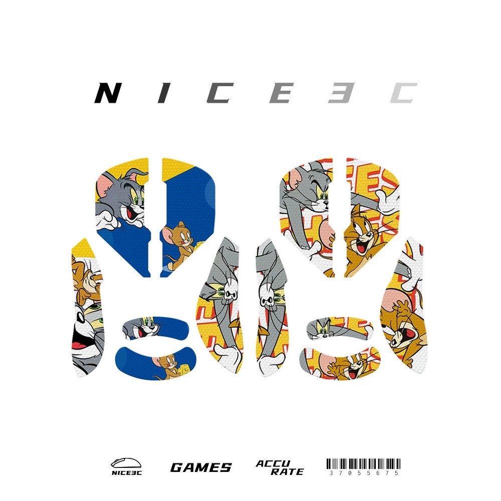 ยอดนิยม Rapun VT9PRO เมาส์สติกเกอร์กันลื่น vt9 PRO Protector สติกเกอร์กันเหงื่อ VT9 สติกเกอร์กลับแมว