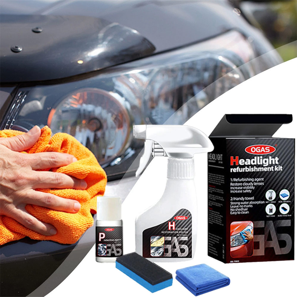 Car Headlinght Refurbishment Kit 180ml Car Headlamp Repair Headlight Restoration Kit