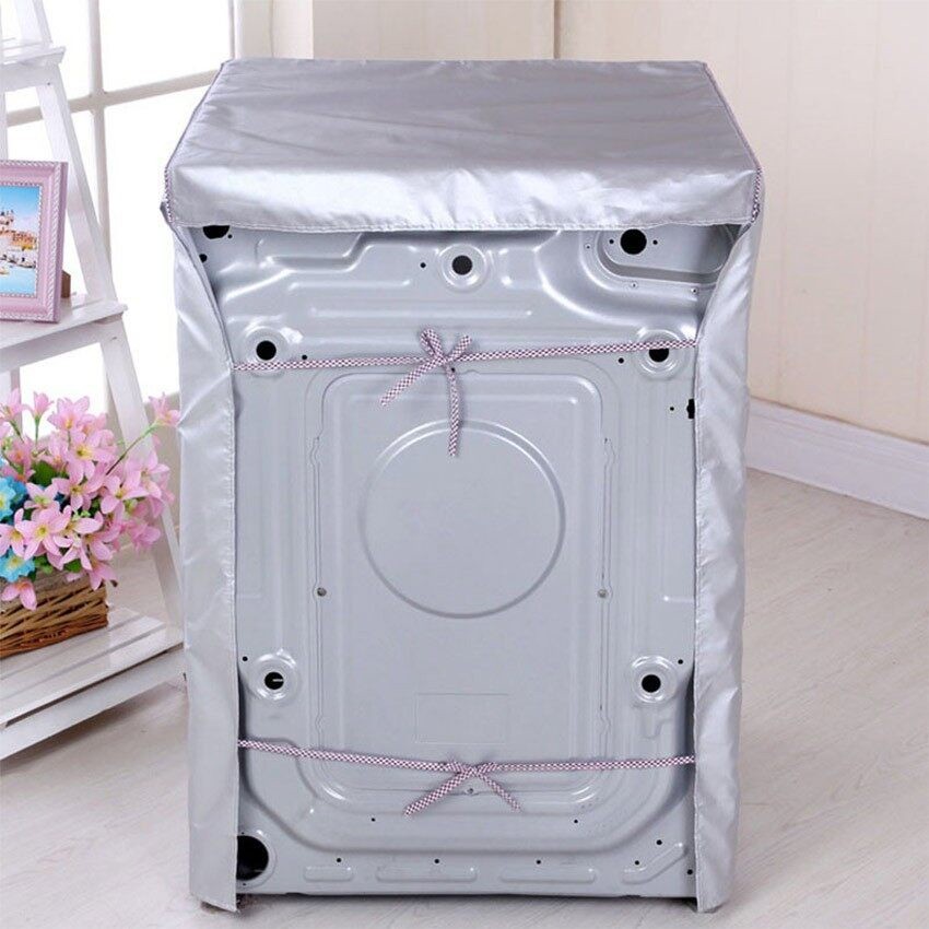 ผ้าคลุมเครื่องซักผ้าฝาหน้า กันฝุ่น กันแดด กันฝนสาด ทนทานไม่เปื่อยง่าย ที่คลุมเครื่องซักผ้า คลุมเครื - รูปที่ 5