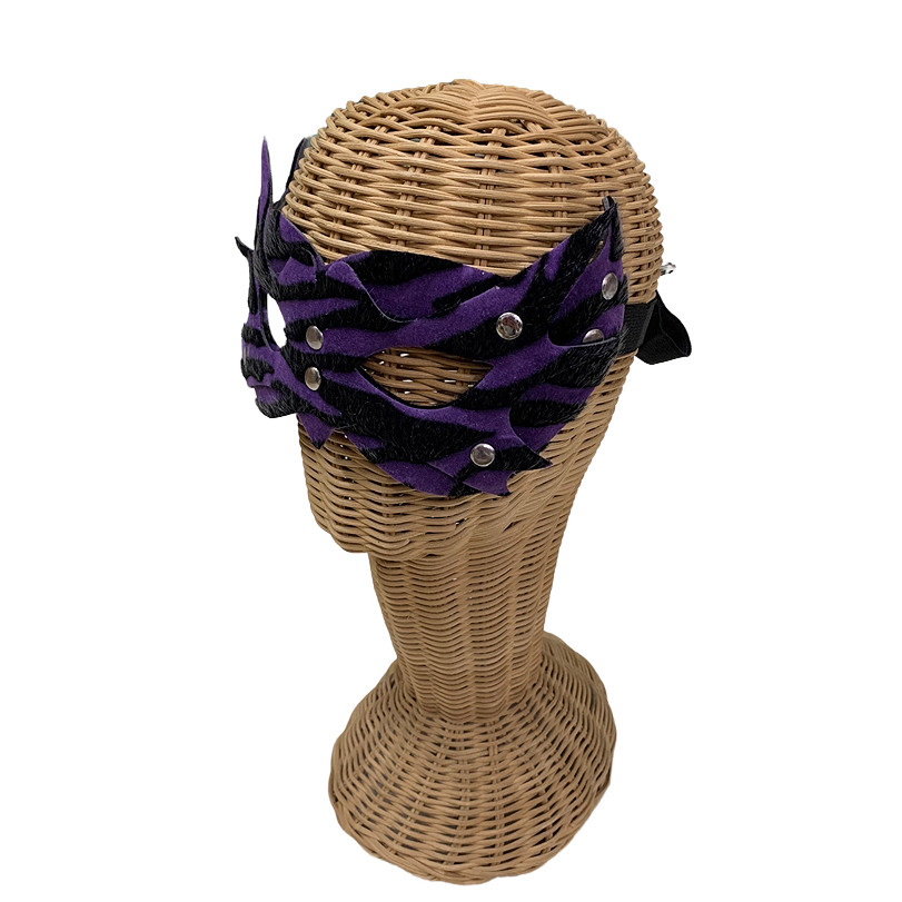 BF01 หน้ากากแฟนซี นางแมงมุม หน้ากากแมงมุมม่วง อุปกรณ์เล่นตามบทบาท BDSM สำหรับคู่รัก ของเล่น(สำหรับผู