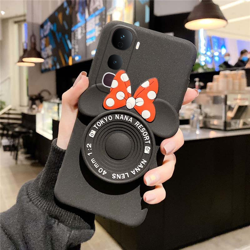 สําหรับ Vivo Y400 กรณีการ์ตูนแฟชั่น Mickey กระจกกันฝุ่น Smooth สําหรับเคสโทรศัพท์ฝาหลัง Vivo Y400 5G