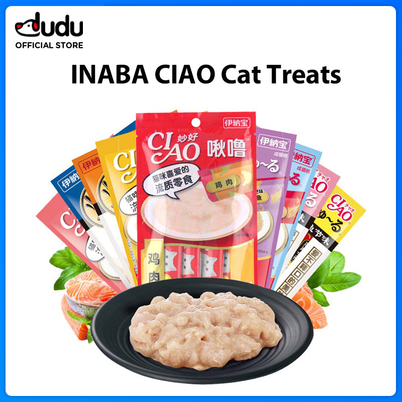INABA CIAO Cat Liquid Snack สําหรับเพิ่มน้ําหนักโภชนาการอาหารเปียก Topper รางวัล 14g X 4 นําเข้าจากญ