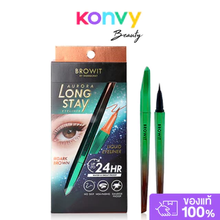 Browit Aurora Long Stay Eyeliner 0.5g บราวอิท อายไลเนอร์หัวพู่กัน.
