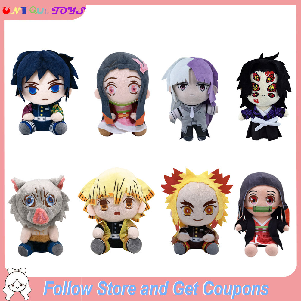 Demon Slayer ตุ๊กตาตุ๊กตา Akaza Kamado Tanjirou Action Figure Kamado Nezuko Hashibira Inosuke ตุ๊กตา