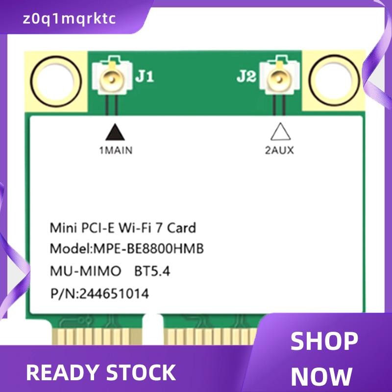 z0q1mqrktc BE200 WIFI7 8774M Tri Band อะแดปเตอร์การ์ดเครือข่ายไร้สาย WiFi 7 Mini-Pcie สําหรับ 10/11 