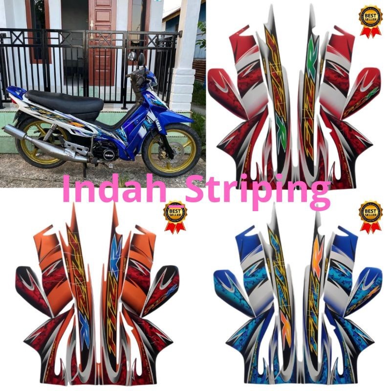 F1ZR สติ๊กเกอร์แถบมอเตอร์ไซค์ 2005 เต็มตัว F1 ZR Fizr (ติดตั้งแล้ว)