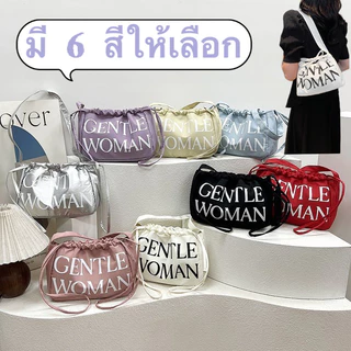 KVK-shop *กระเป๋าสะพายข้างผ้าแคนวาสสีน่ารักมากมีหลายสีให้เลือกbao963