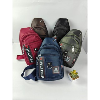 กระเป๋าคาดหน้าอกหนังผู้ชายธุรกิจกระเป๋าสะพายพาดลำตัว กระเป๋า…