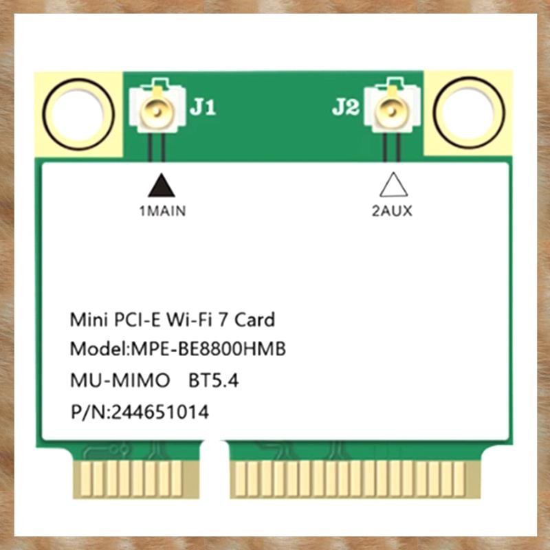 [KYG] BE200 WIFI7 8774M อะแดปเตอร์การ์ดเครือข่ายไร้สาย Tri Band WiFi 7 Mini-Pcie สําหรับ 10/11 2.4G/