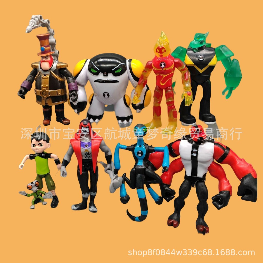 9 รุ่น BEN10 รูป Earth Defender วัยรุ่น Hacker ขนาดใหญ่ Little Monster ตุ๊กตาตุ๊กตาตกแต่งรุ่น