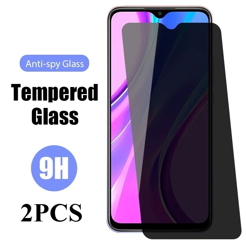 2PCS Anti Spy ความเป็นส่วนตัวฟิล์มกระจกนิรภัยสําหรับ TCL 20Y 20S 20L + 20L 20E 20B 205 ขอบสีดําน้ําม