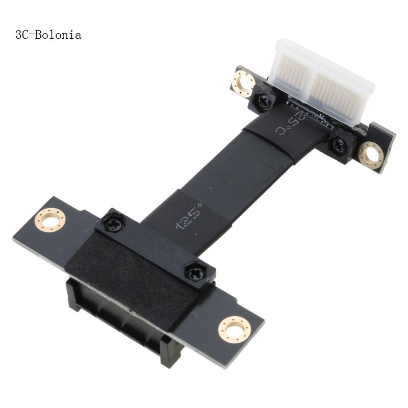 PC PCIE X1 Riser สาย Dual 90 องศามุม PCIe 3 0 X1 X1 สายต่อ 8Gb s PCIE 1X Riser การ์ด Line- 5 ซม.