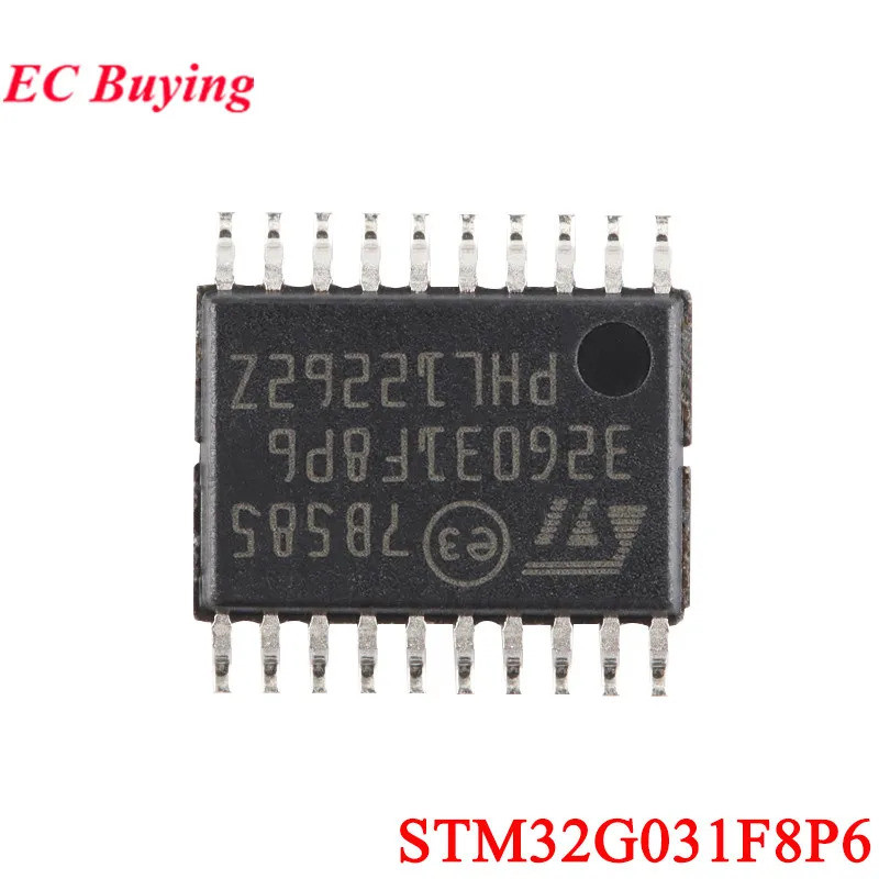 5 ชิ้น/1 ชิ้น STM32G031F8P6 STM32G031 STM32 G031F8P6 STM32G TSSOP-20 ARM Cortex-M0 + 32-bit MCU Micr
