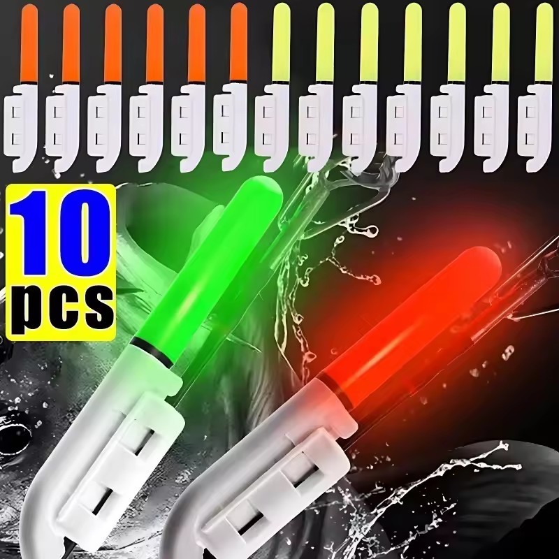 CR425 แท่งไฟ LED ขับเคลื่อนด้วยแบตเตอรี่ สำหรับตกปลา - ลอยเรืองแสงสว่างพิเศษ และมีคลิปกันน้ำสำหรับโคมไฟตกปลา