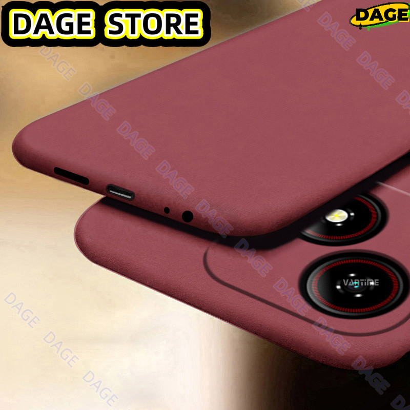 COD สําหรับ ZTE Blade A35e กรณี Soft Sandstone บางพิเศษป้องกันเหงื่อลื่น Matte กลับเคสโทรศัพท์ DAGE