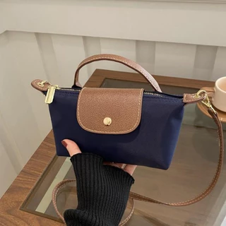 กระเป๋า Hobo สีบล็อก ผสมสไตล์วินเทจและเกาหลี - มินิมอลแฟชันสำหรับการแต่งตัวแบบลำลอง