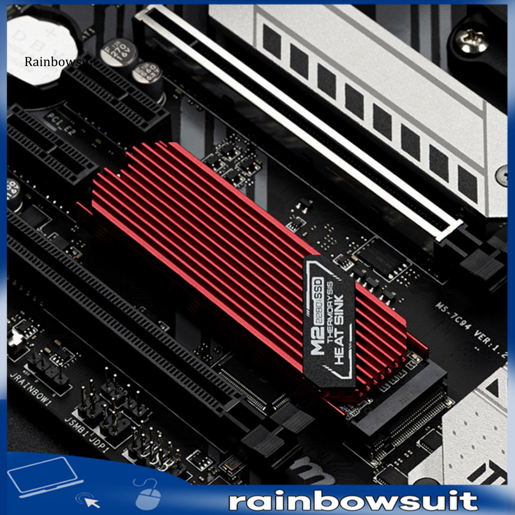 [RB] สําหรับ M2 SSD 2280 อลูมิเนียม SSD แผ่นระบายความร้อนที่มีประสิทธิภาพ