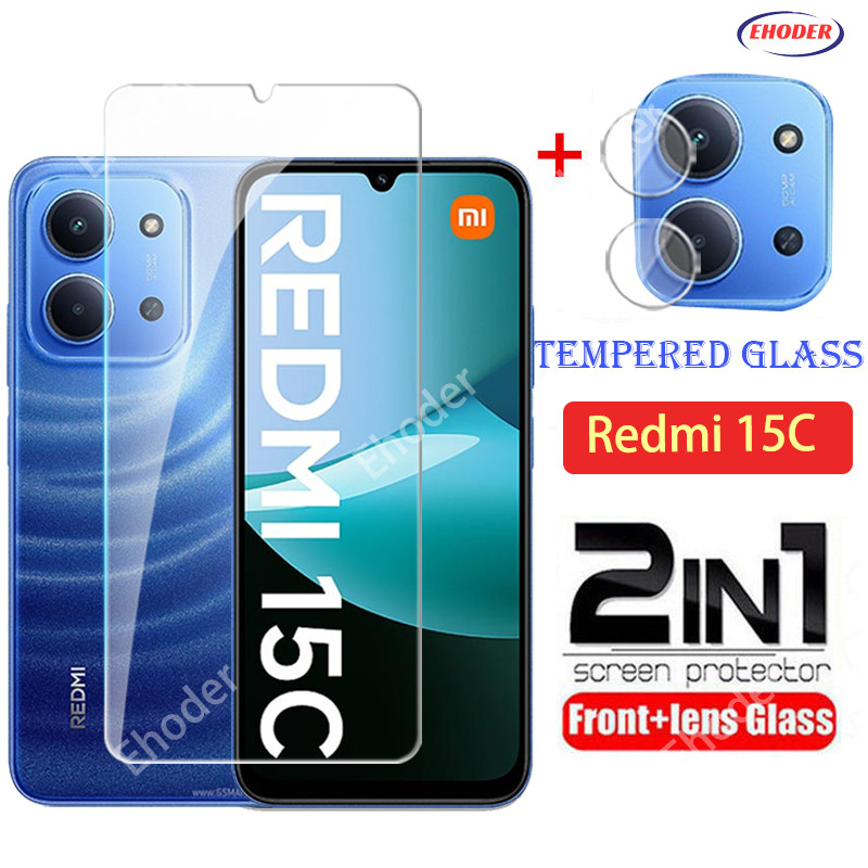 กระจกนิรภัยสําหรับ Redmi 15C 4G 5G 2025 ป้องกันหน้าจอสําหรับ POCOC85 C85 Redmi15C 15C MI 25078RA3EA 