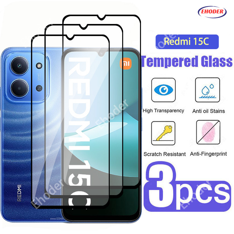 1-3 ชิ้นกระจกนิรภัยสําหรับ Redmi 15C 4G 5G 2025 ป้องกันหน้าจอสําหรับ POCOC85 C85 Redmi15C 15 C MI 25