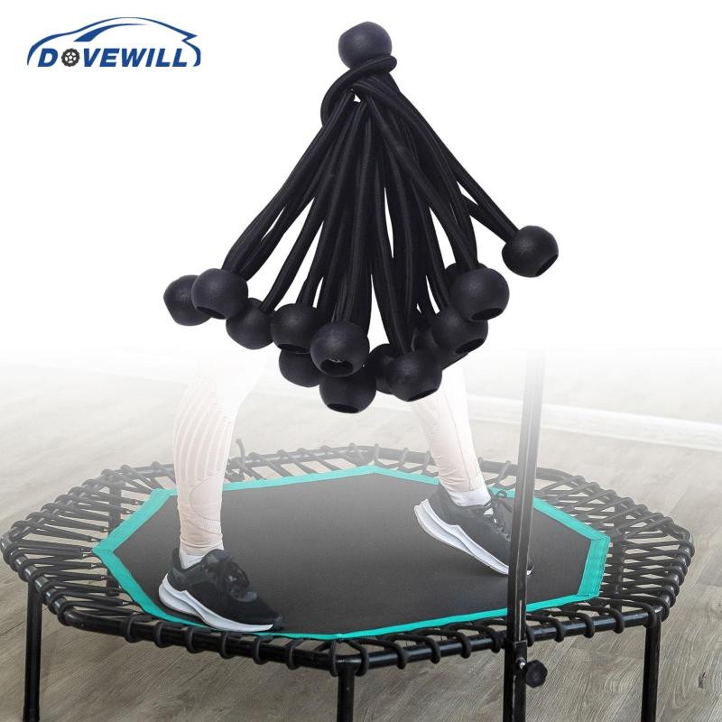 [Dovewill] สายยางพยุง 36x Ball Bungee Cords อุปกรณ์เสริมฟิตเนส สำหรับแทรมโพลีน และการออกกำลังกายindoorsหรือเป็นสายรัดเต็นท์