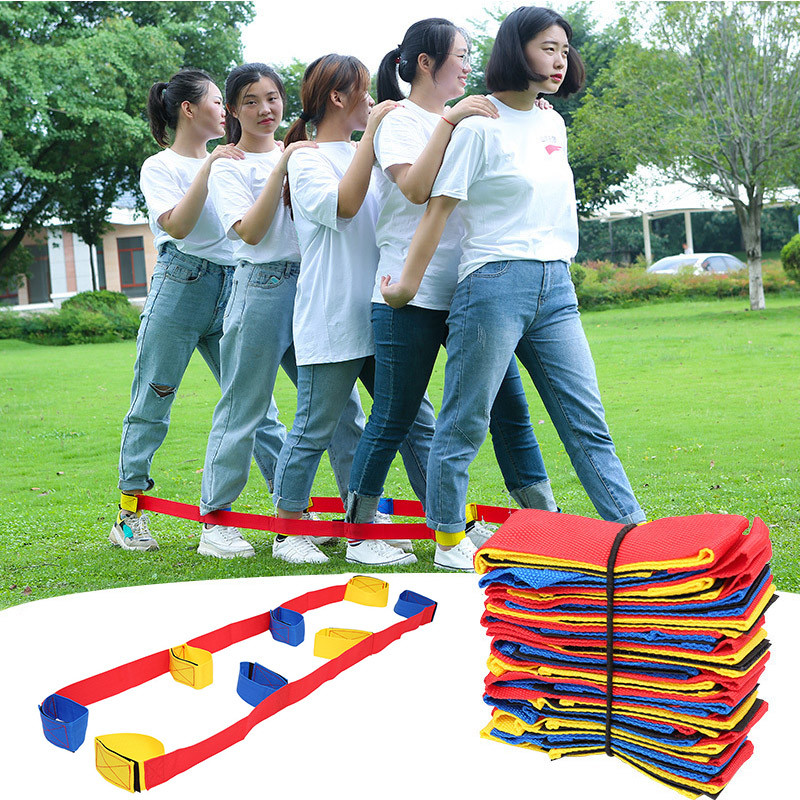 3-6 Players Giant Footsteps Toy Interactive Team Cooperation Sports Game for Children & Families Indoor & Outdoor Use