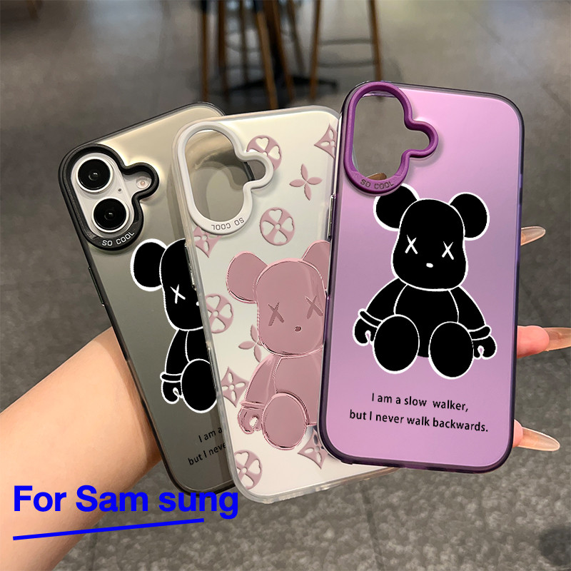 For Samsung เคส A06 A16 4G 5G A12 หมีขี้หนูสีดำ M12 A04s A13 5G A25 A12 A03 A02s A05 A06 A14 M12 A30s A04s A50 A50s - รูปที่ 2