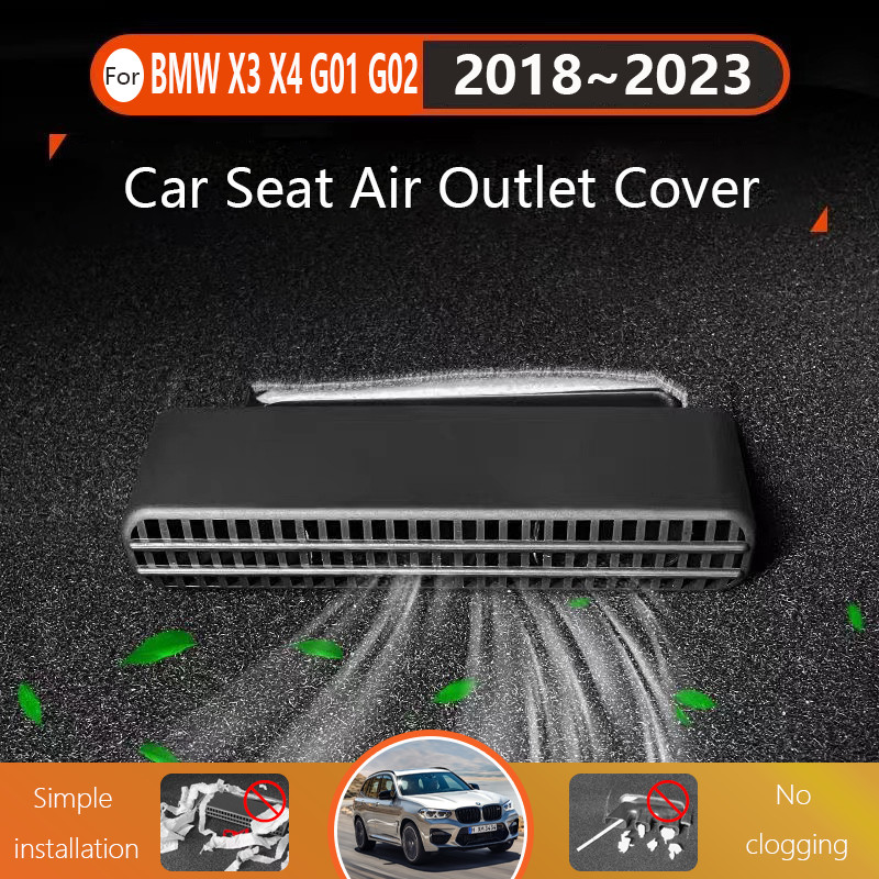 รถ Air Outlet สําหรับ BMW X3 X4 G01 G02 2018 ~ 2023 Auto ภายใต้ที่นั่งด้านหลังระบายอากาศฝุ่น Conditioner Vent อุปกรณ์ตกแต่งภายใน