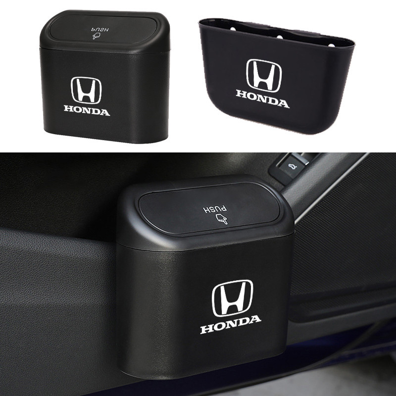 Honda ถังขยะแขวนรถ ถังขยะในรถ กล่องแขวนอเนกประสงค์ในรถ ถังขยะในรถยนต์ ใบเล็ก สำหรับ Honda civic 11th gen fd fc eg fk HRV Jazz City Mugen Fit Vezel Accord BRV WRV Stream