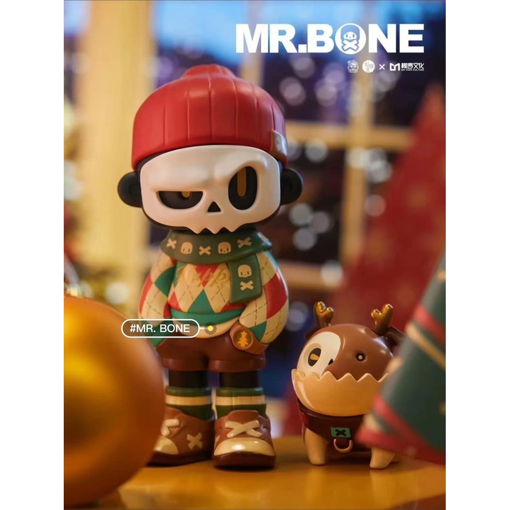 【พร้อมส่ง】 mr.bone Random Box Mr.Bone 【New Christmas Limited】 กล่องสุ่มรับอุปกรณ์ตุ๊กตาและของขวัญตุ๊