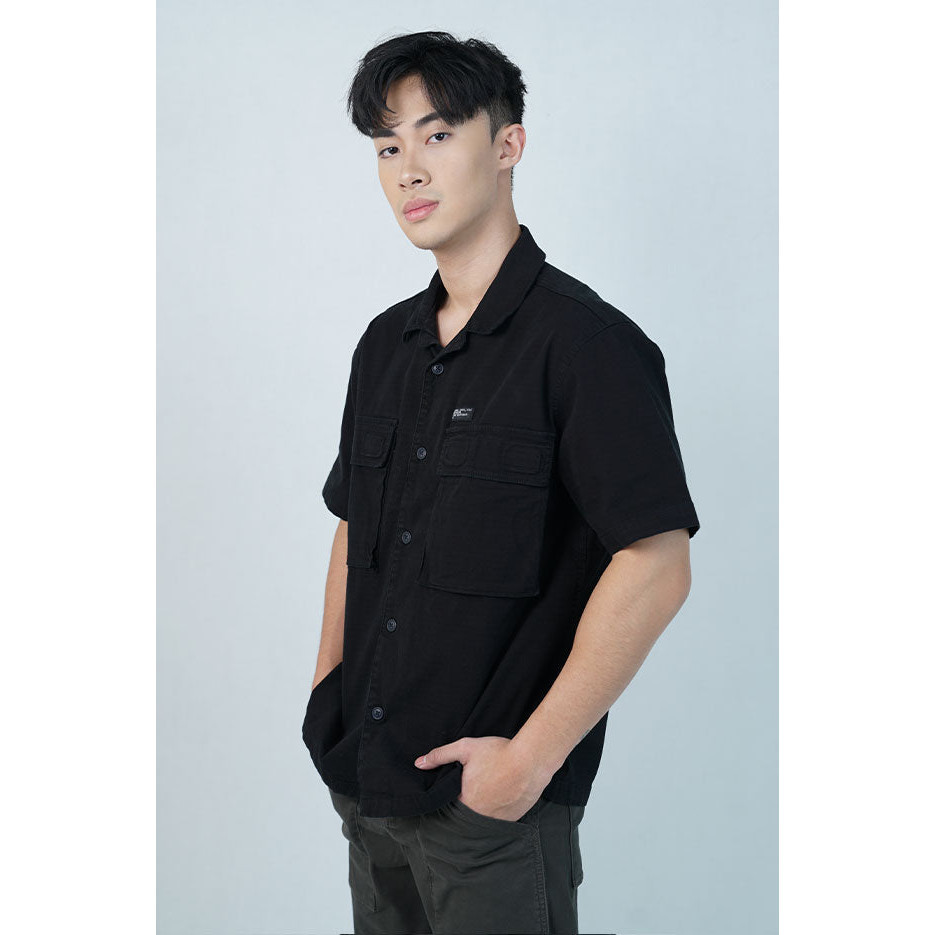 KEMEJA Cardinal เสื้อเชิ้ตแขนสั้นผู้ชาย Boxy EL002P01F