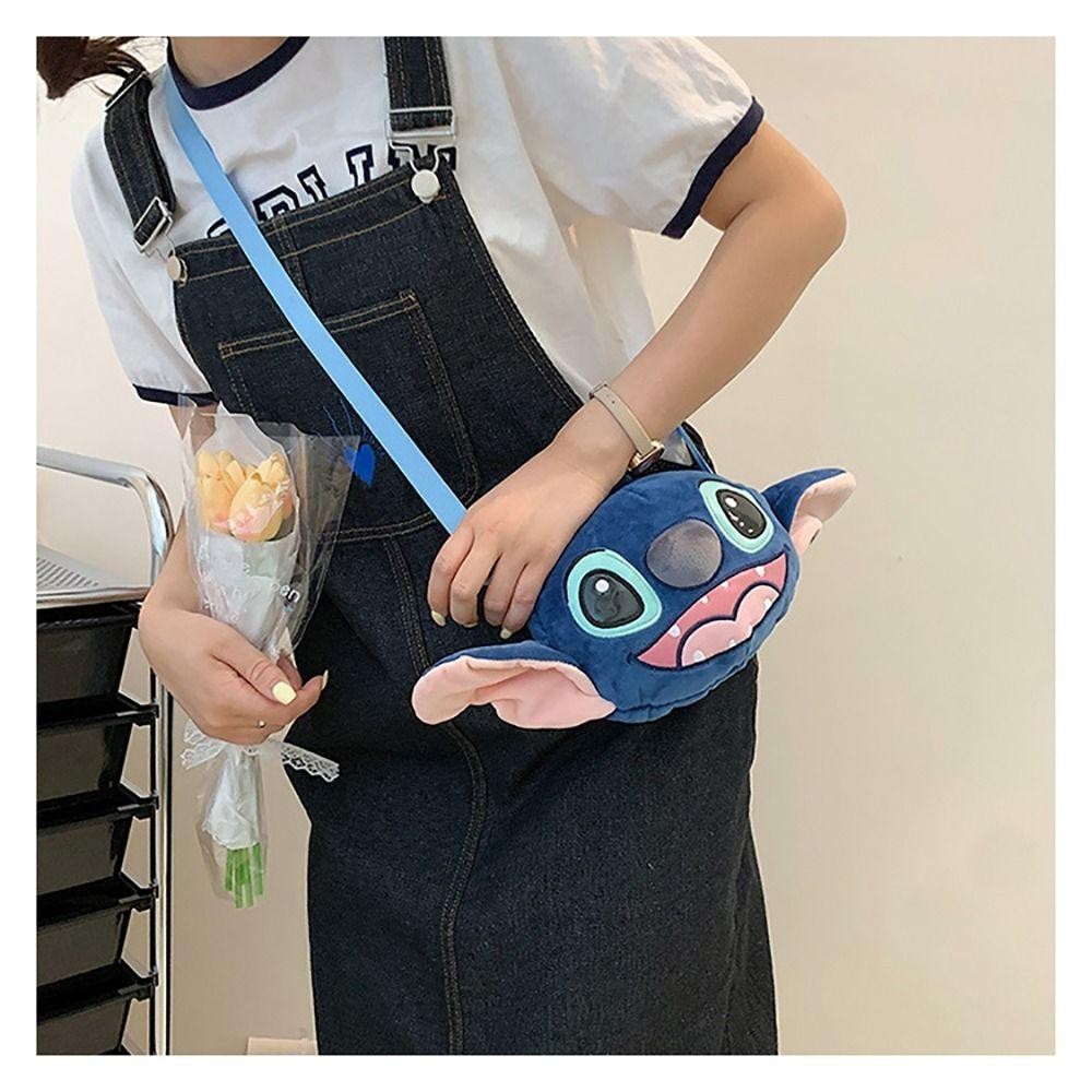 กระเป๋าถือตุ๊กตา ROSE, กระเป๋า Messenger ของอนิเมะ, กระเป๋าสะพายข้าง Stitch Pooh Bear Stitch