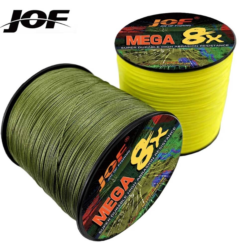 Jof ยี่ห้อ 1000M & 500M 8 Strand ญี่ปุ่น Multifilament 100% PE สายตกปลาถัก 18LB ถึง 78LB หลากสี Ocean เหยื่อโยนเส้น PE สาย