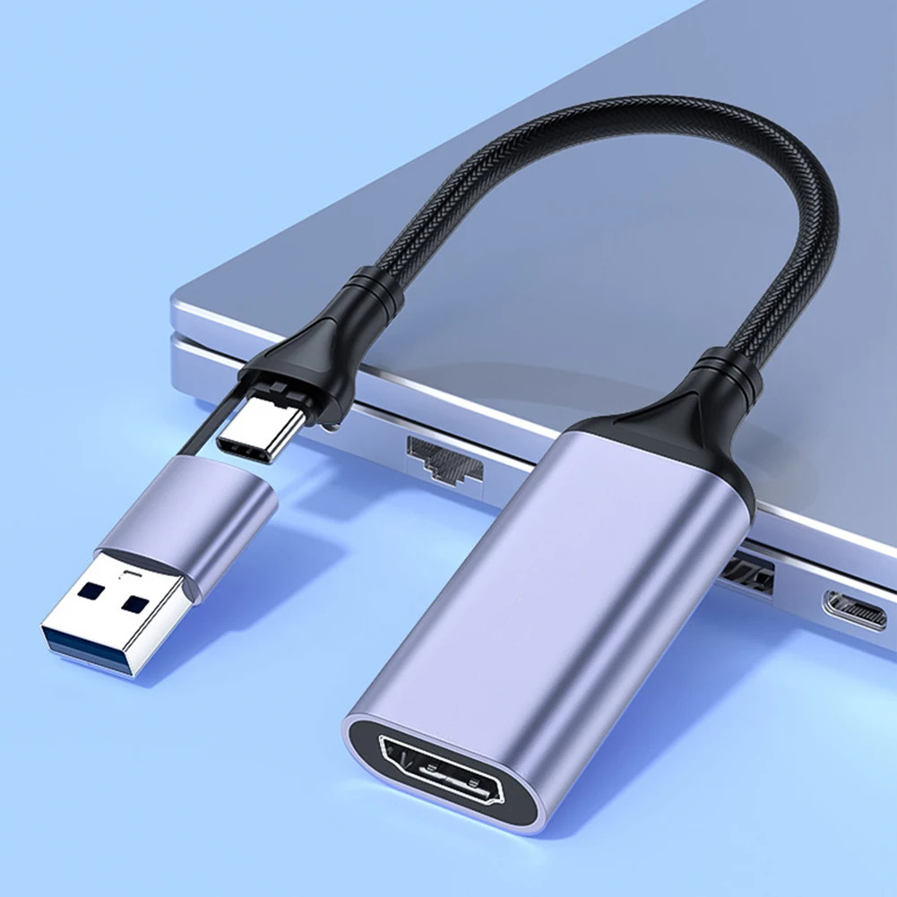 การ์ดจับภาพวิดีโอ Veggeg Audio HDMI 2 in 1 USB Type C Anti Lag - MS2130 [ IKF ]