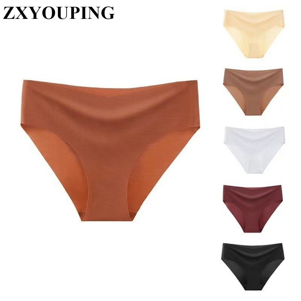 Zxyouupng seamless panties women ice silk cozy soft