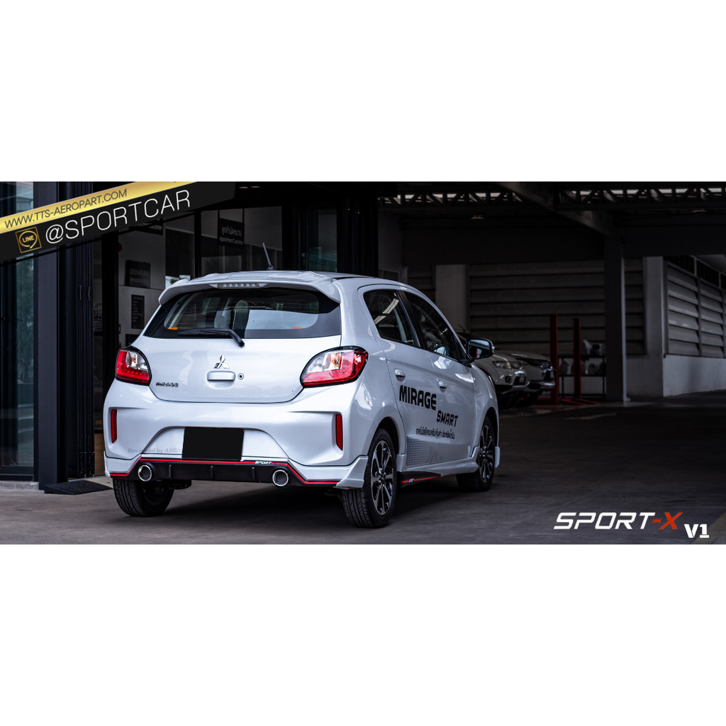 ชุดแต่ง Mirage 2024 2023 2022 2021 2020 ทรง Sport-X V1 - มิตซูบิชิ มิราจ ใหม่ mirage แต่งสวย สเกิร์ต