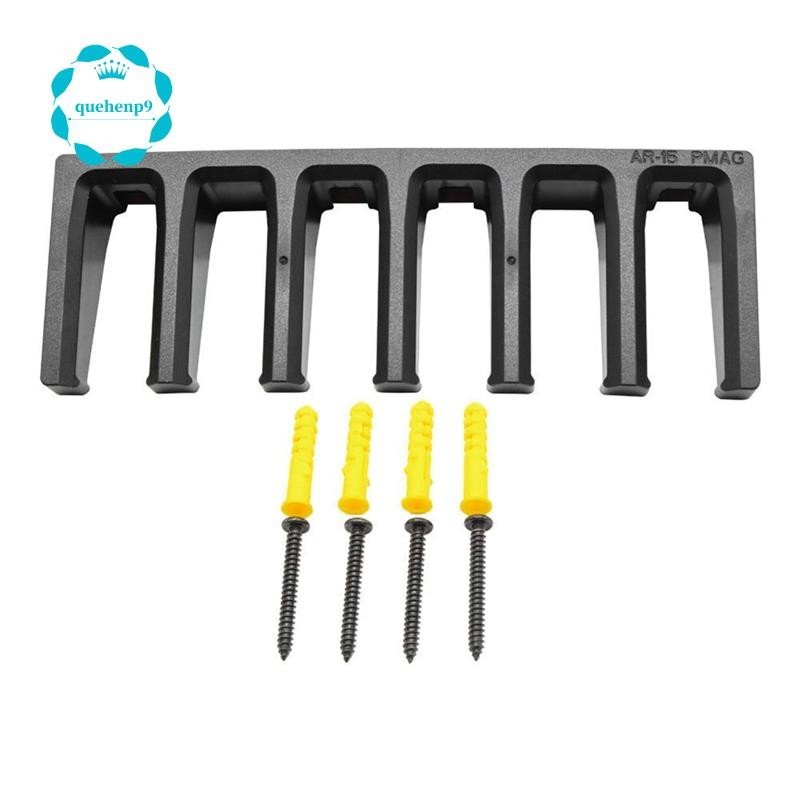 [quehenp9]PMAG Wall Mount Kit 6-Slot Wall Mount Standard Storage Rack Display Rack สําหรับ Home, ปลอดภัย, ตู้