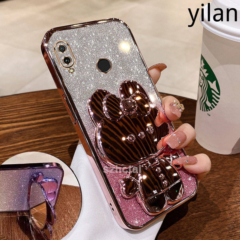 เคส Huawei Y7 2019 Y9 2019 Y9 Prime 2019 Y7 Prime Y7 Pro 2019 กระจกเงา แฟชั่นแววผง ชุบ ซิลิโคนนุ่มกรณีกระต่ายน่ารักกรณีโทรศัพท์หลักฐานตก เคสโทรศัพท์ Huawei Y7 2019 Y9 2019 Y9 Prime 2019 Y7 Prime Y7 Pro 2019