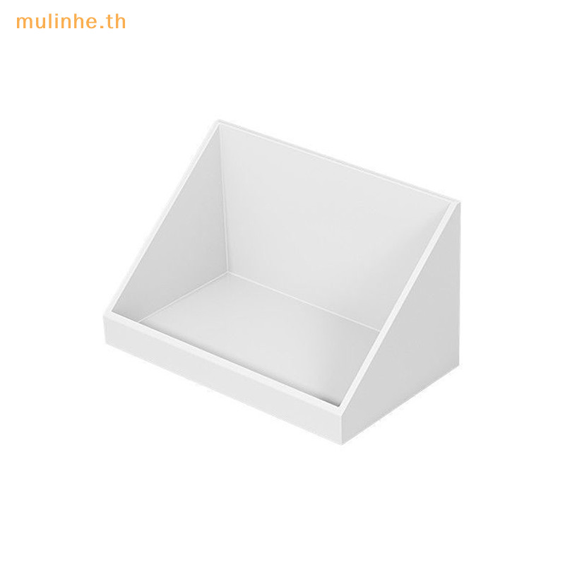 Mulinhe กล่องเก็บของเฉียง Non-punch Rack ห้องน้ําอเนกประสงค์ชั้นวางของติดผนัง Organizer กล่องสําหรับสําลี Band-aid TH
