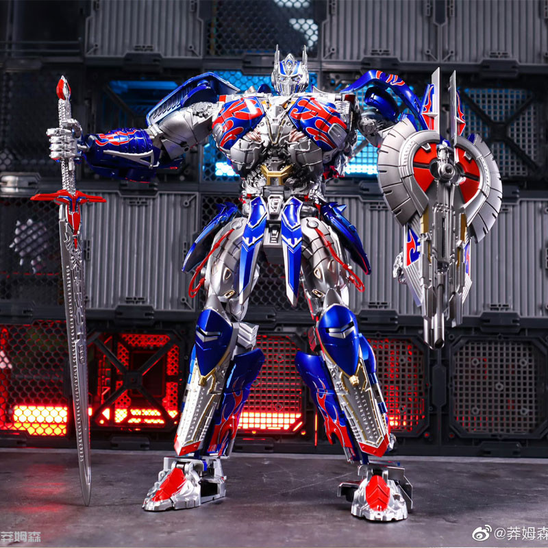 Bs03 คอลัมน์อัศวิน 02BS-03S ภาพยนตร์สีเข้มรุ่น 5UT Optimus O คอลัมน์โลหะผสมรถ Transformation หุ่นยนต