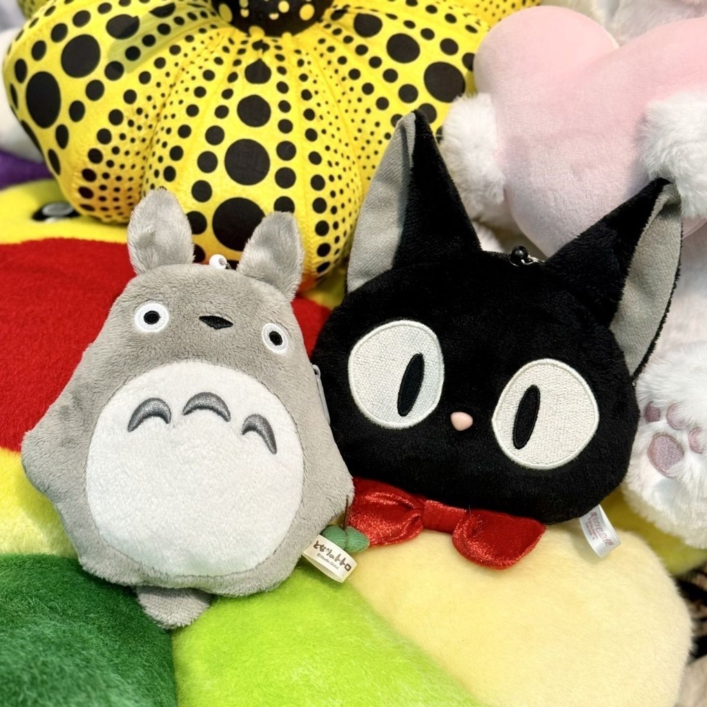Hayao Miyazaki Anime Merchanted Doll Stretch Card Holder Loose Paper Bag Stretch My Neighbor Totoro Black Cat Coin Coin Coin P