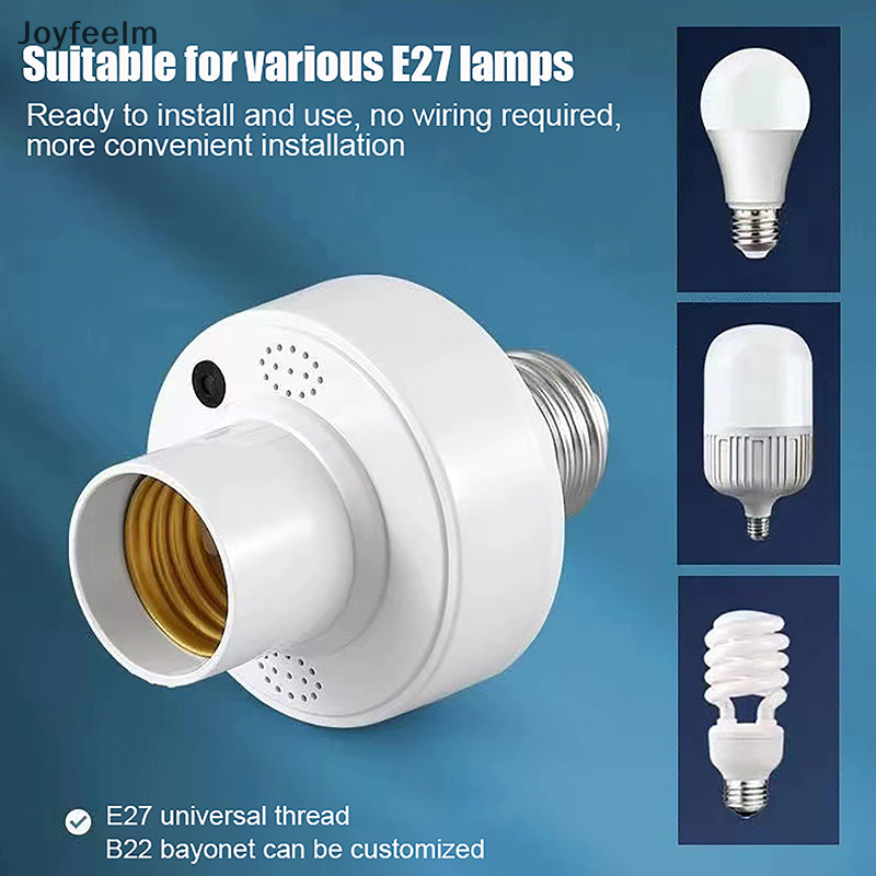 Yfe Tuya WIiFi BL E27 ซ็อกเก็ตสมาร์ทหลอดไฟอะแดปเตอร์ผู้ถือโคมไฟฐานห้องครัวห้องนอนสวิทช์ Alexa Google Home Voice Control N