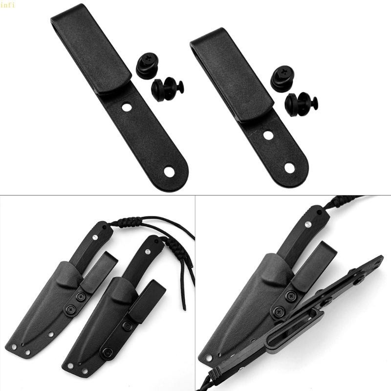 Infi คลิปหนีบพกพา K Sheath กลางแจ้งพร้อมสกรู คลิปหนีบกระเป๋า เข็มขัดคลิปเอว Scabbard