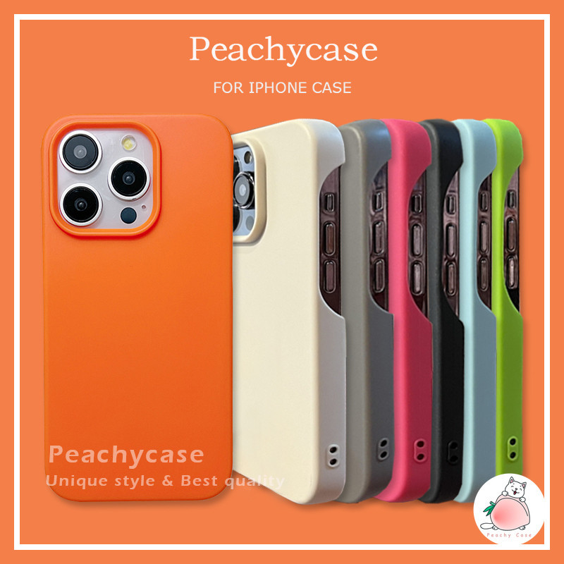 สีทึบเรียบง่ายครึ่งแพ็คสลิมฟิตเคสโทรศัพท์เคลือบเข้ากันได้สําหรับiPhone 16 17 15 14 Plus 15plus 13 12 Pro Max 11 Xs Xr X Anti-Fingerprintนุ่มTPUปกหลัง