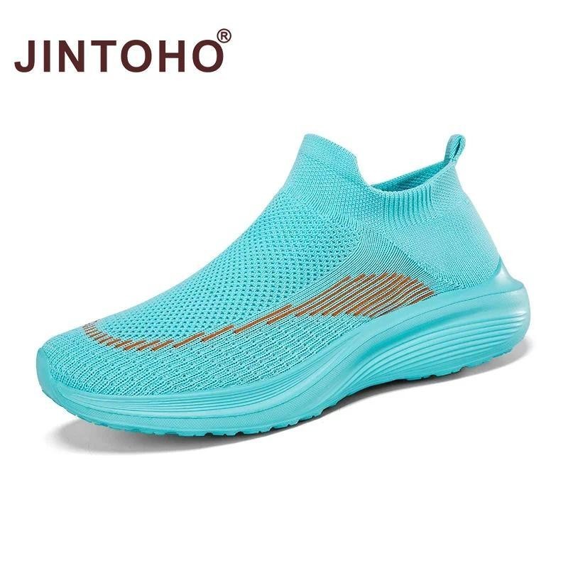 Jintoho حذاء رجالي سهل الارتداء مرن خفيف — صورة 6
