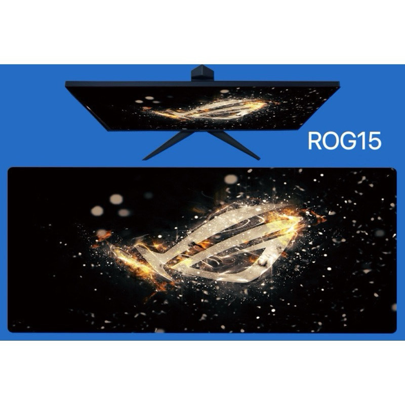แผ่นรองเมาส์ROG  ขนาดใหญ่ วางเต็มโต๊ะ 900x400x3mm